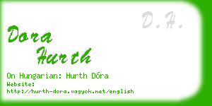 dora hurth business card